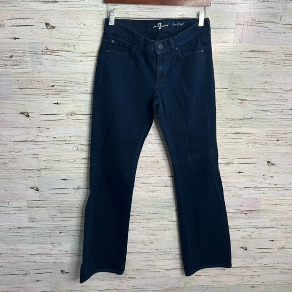 7 for all mankind blue bootcut jeans size 27 - Picture 1 of 6